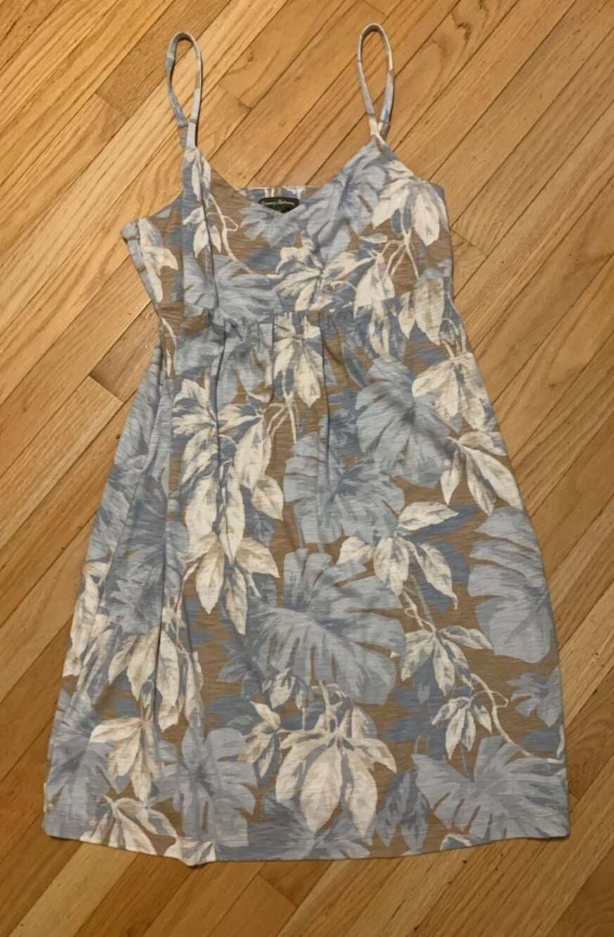 Tommy Bahama Tropical Floral Empire Waist Cotton Sundress